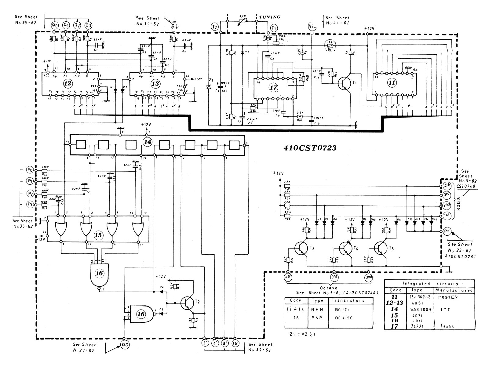 Elka 410CST0723 Schematic