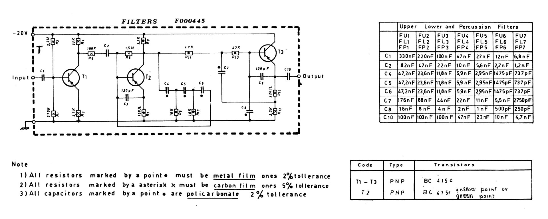 Elka F000445 Schematic