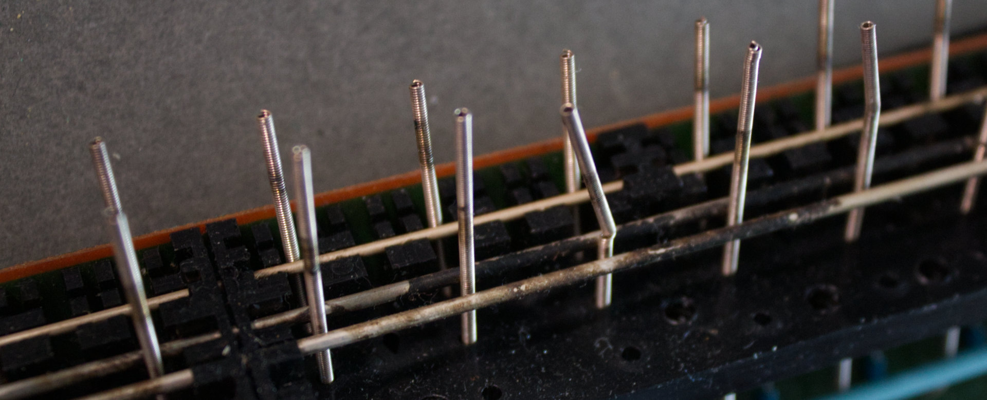 The Elex K2 Electric Piano key switch contacts