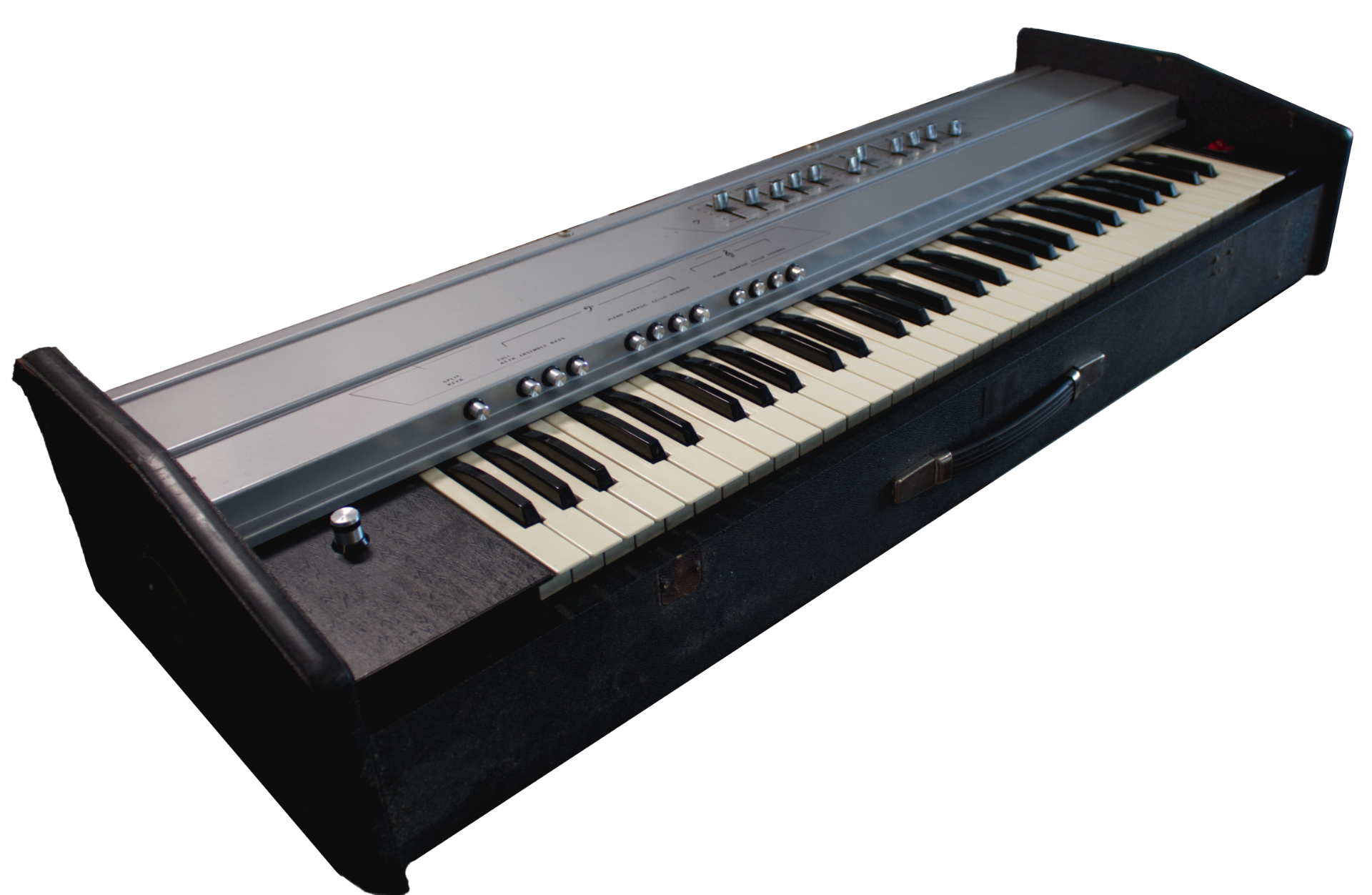 The Elex K2 Electric Piano open from the left